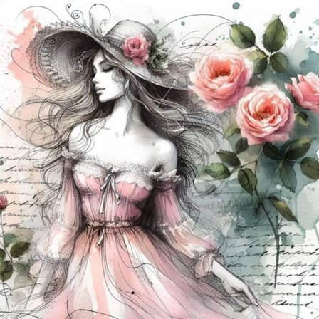 Vackra Kvinnor Poster A4