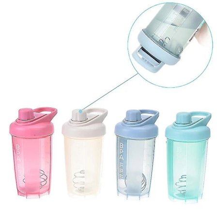 /EA/1 st Protein Shaker-flaska med Blandningskula Fitness Gym Vattenflaska Fitness Mixer