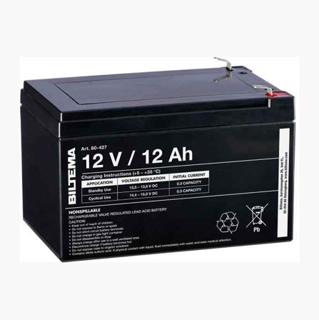 Biltema - Blybatteri 12 V 12 Ah 151 x 98 x 93 mm