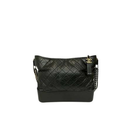 Chanel Vintage Pre-Owned Leather Shoulder Tas , Zwart , Dames , Maat: ONE Size Vintage Tassen