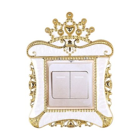 Yhden valokytkimen cover pistorasian Surround Frame GOLD