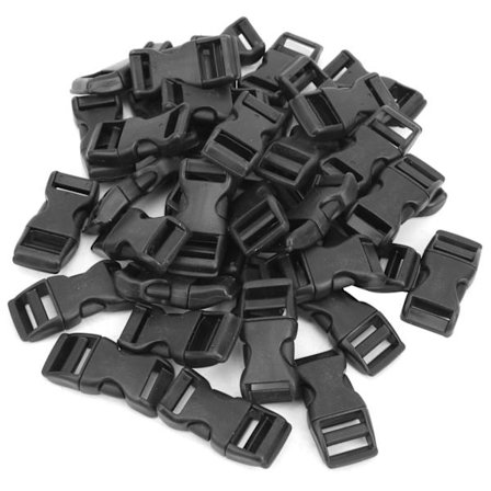 40 stk./sæt Sideudløserspænder i plast til Paracord Armbånd/Taske/Kæledyrsbælte [BR]