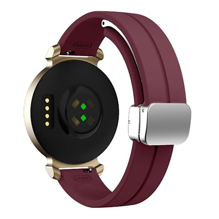 For Garmin Lily 2 Silikonarmbånd med magnetisk foldespenne