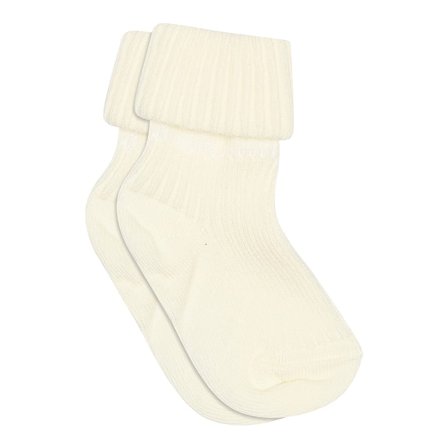 MPkids Bomuld Rib Baby Strømpe Snow White (432) 19/21, Børn & Forældre, Børnetøj, Babysokker
