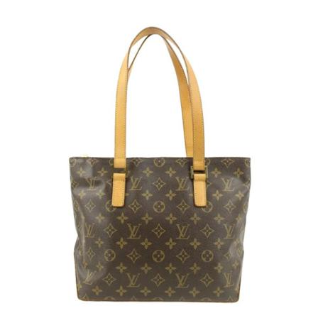 Louis Vuitton Vintage, Pre-owned Cabas Piano Monogram Tote Bag Bruin, Dames, Maat:ONE Size,leer