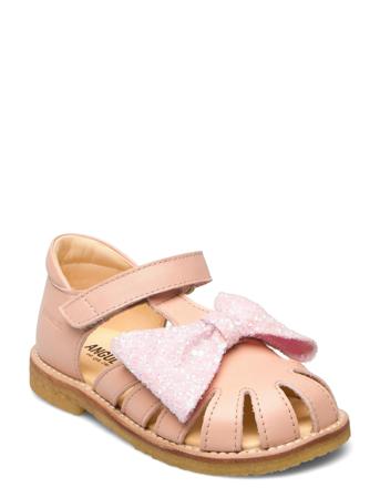 Sandals - Flat - Closed Toe - Shoes Summer Shoes Sandals Rosa ANGULUS*Betinget Tilbud