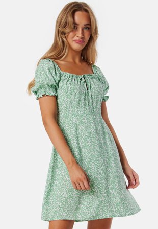 BUBBLEROOM-Front Tie Short Dress-XS