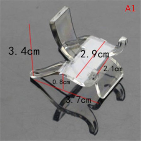 2stk akryl hyllesteiner Krystallklyngestativ Mineralprøve