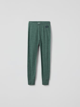 Polarn O. Pyret Långkalsonger merinoull - 110 - 116 - barnkläder - green