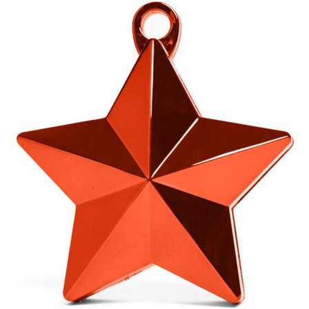 Ballongvikt Stjärna - Metallic Röd - Partyninja.se