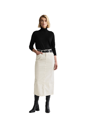 Newhouse Kjol Minicord Elma Kjolar Dam Vit 38