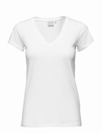 Rena V Tshirt Kntg T-shirt Top Hvid InWear