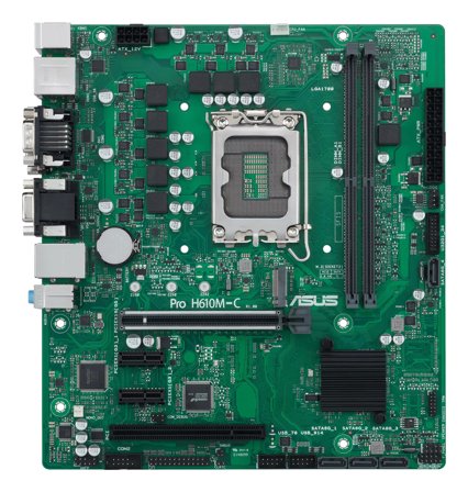 ASUS Pro H610M-C-CSM - hovedkort - mikro ATX - LGA1700-sokkel - H610