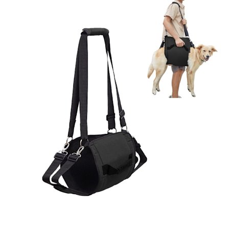 Hundebæresele (Passer for hunder 36-59 kg), Nødsekk Kjæledyr Bein Støtte for Eldre Hunder Leddskader, Artritt, Opp og Ned Trapper