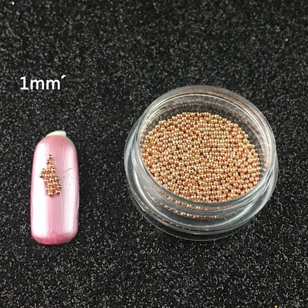 5g/flaska Silver Gold Beads Pearls Caviar Blandade Manikyr DIY Nail Art Dekorationer 1mm