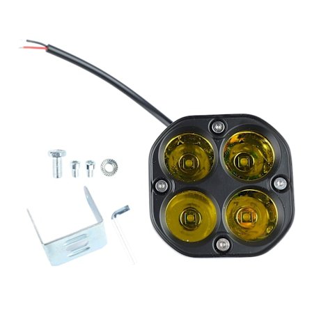 40W Motorcykel LED Strålkastare Gul Spotlight Vattentät Terrängfordon Bil