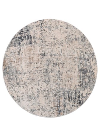 Atlas Grey/Beige Round Small Oeko-Tex Rug