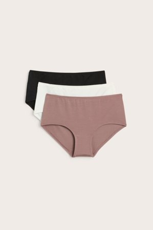 Kappahl | 3 kpl pakkaus hipstereitä | Tummanpinkki