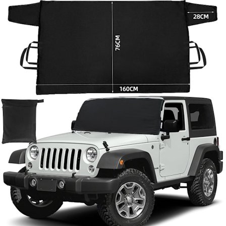 Bilrude snebeskyttelse lavet af Oxford-stof, der beskytter din bils forrude om vinteren.