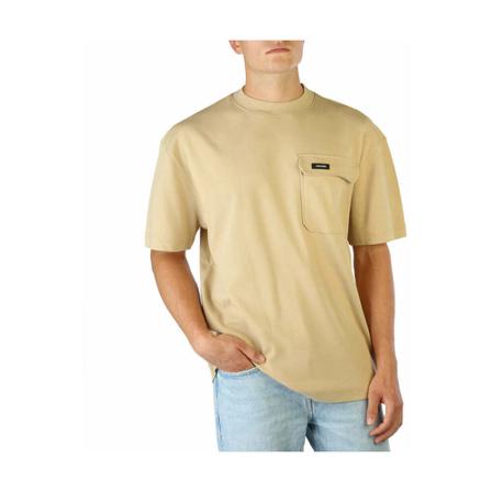 Calvin Klein, T-shirt K10K109790 Beige, Heren, Maat:M