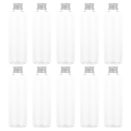 10 st Hushålls Juiceflaskor Multifunktionella Plastflaskor Praktiska Tomma Flaskor