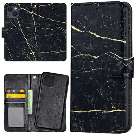 iPhone 15 Plus - Lompakkokotelo/Kuoret Marmori