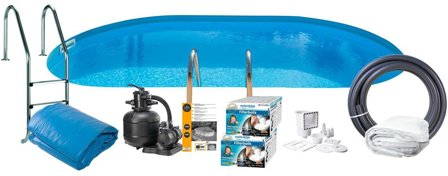 Swim & Fun 2795 Poolpaket 8 x 4 x 1,2 m, 30 000L, Pooler & utebad