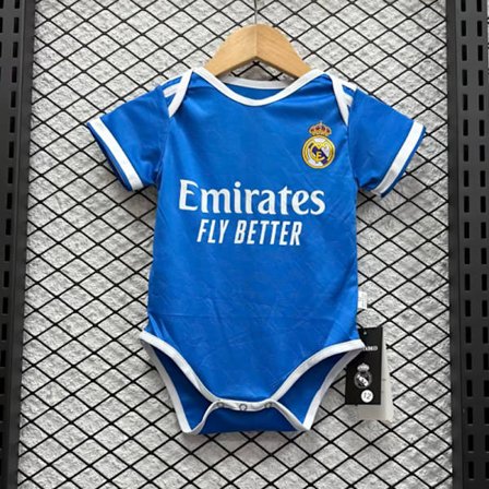 25-26 Real Madrid CF Udebane Tredje Nyfødt Baby Jumpsuit Romper Fodbolddragt