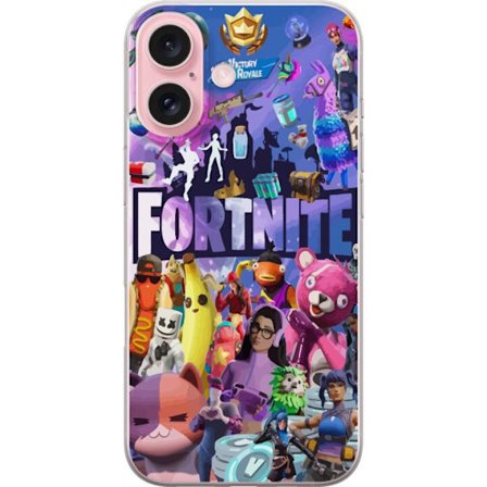 Yhteensopiva Puhelinkuori Apple Apple iPhone 16 Fortnite kollaasi Victory Royale hahmot skins aarteet värikäs Fortnite pelaamisen suunnittelu