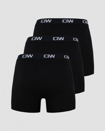 ICANIWILL - Boxer 3-pack Black - Heren - sportkleding van ICIW
