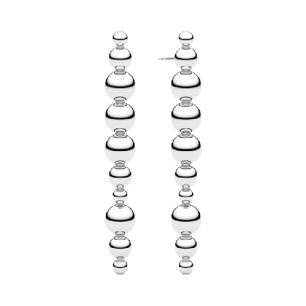 Sif Jakobs Jewellery Örhängen Bormio Lungo Dam Silver ONESIZE