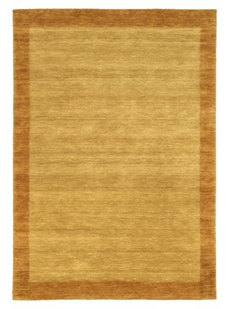 Tapis De Laine Uni Handloom Frame Doré Petit