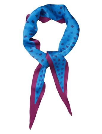 Lolite Diamond Scarf Accessories Scarves Lightweight Scarves Blue Becksöndergaard