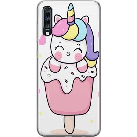 Mobilskal till Samsung Galaxy A70 med Glad enhörning