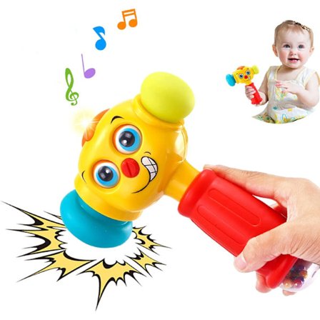 Baby Hammer Toy med lys og musikk - 12-18 måneder - Morsomt baby leketøy