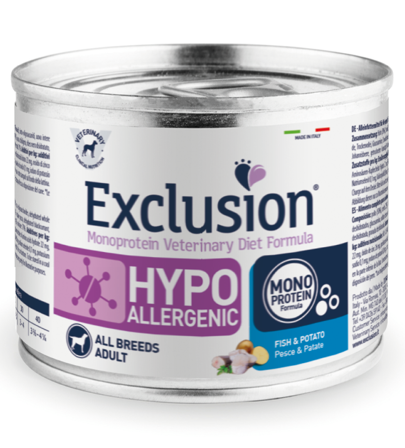 Exclusion Veterinary Diet Formula Hypoallergenic Per Cani