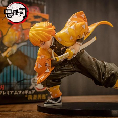 15 cm Anime Demon Slayer Action Figur Model Agatsuma Zenitsu Samlingstilbehør Model Dukkelegetøj (HK)