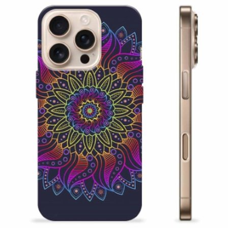 iPhone 16 Pro TPU-Skal - Färgrik Mandala