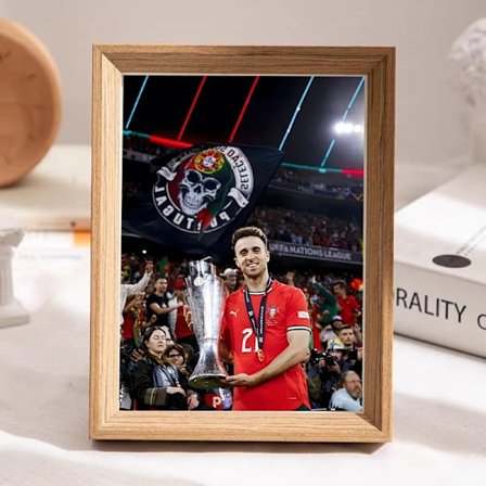 RIP Diogo Jota Liverpool du kommer aldrig att gå ensam fans minns skrivbordsfotoram stativ 7 tum