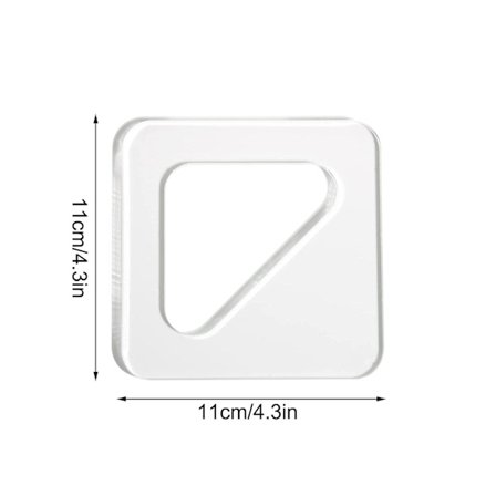 Gulv- og damprenser tilbehør skabelon akryl håndtag skærebræt router skabelon vinklet kurvet sporings stencils guide værktøjer (8 * 10'')