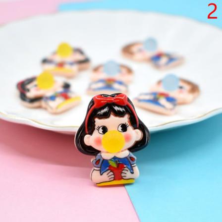 Resin Mini Flicka Pojke Blåser Bubblor Flatback Scrapbook Diy Acc
