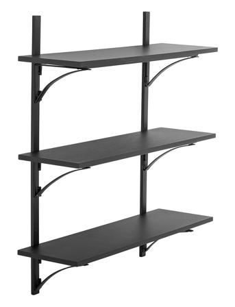 Ewald Shelf Home Furniture Shelves Svart Bloomingville*Betinget Tilbud