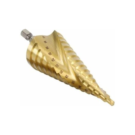 Karbidbelagd HSS-kärntrappborr Stegbors Spiralspårsborr Set Elverktyg 4-12/20/32mm Pagoda Borr (Färg: Stegborsväska) - MODOU