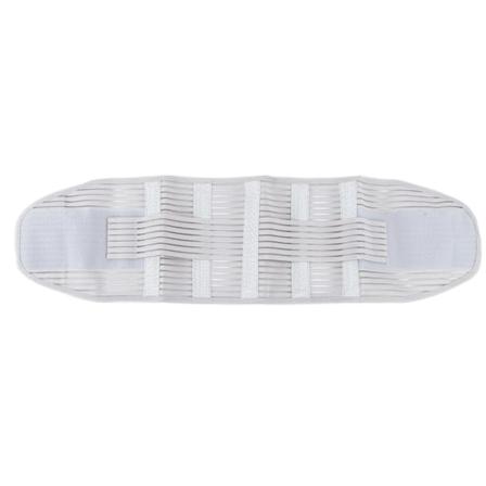 Kompressionsbøjle til rygstøtte Åndbar Justerbar elastisk taljestøtte Bælte Sportsbeskytter Grå