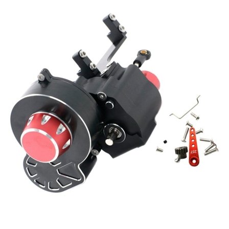 Metal 2 Speed Skiftbar Transmission Gearkasse Til Axial SCX10 & SCX10 II III 1/10 RC Crawler Bil Opgraderinger Dele