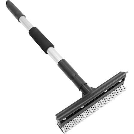 Dubbelsidig fönsterskrapa rostfritt stål bil vindruta rengöringsverktyg f