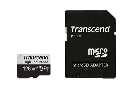 Transcend 350V - flashminnekort - 128 GB - microSDXC UHS-I