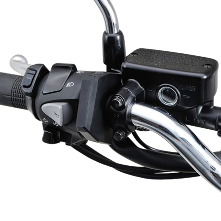 Daytona Slim USB Type-A Power Supply (2 inputs) - Handlebars 22,2/25,4