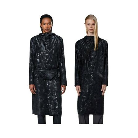 Rains Single-Breasted Coats Sort, Dame Uldfrakker