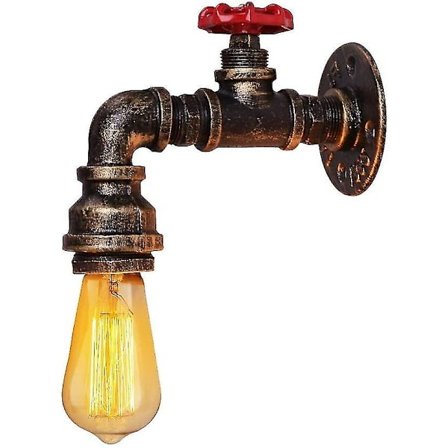 Putki seinävalaisin, Retro teollinen seinävalaisin, Baari, Olohuone putki rauta seinävalaisin